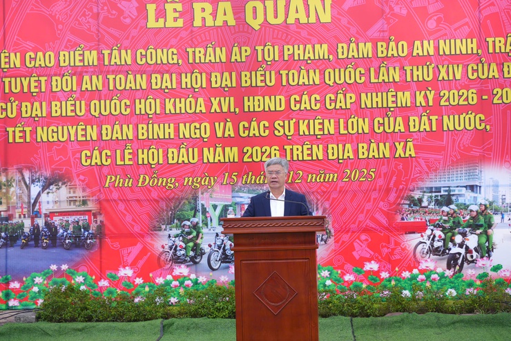 UBND xã Phù Đổng Lễ ra quân thực hiện cao điểm tấn công, trấn áp tội phạm, bảo đảm an ninh, trật tự- Ảnh 4.