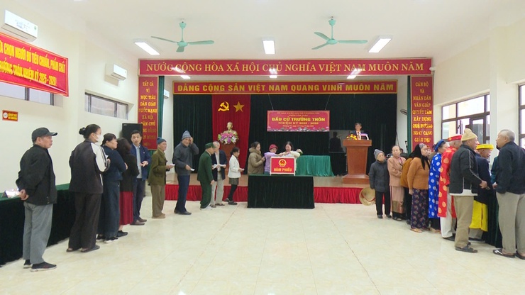 Xã Thường Tín tổ chức thành công cuộc bầu cử Trưởng thôn, cụm dân cư- Ảnh 3.