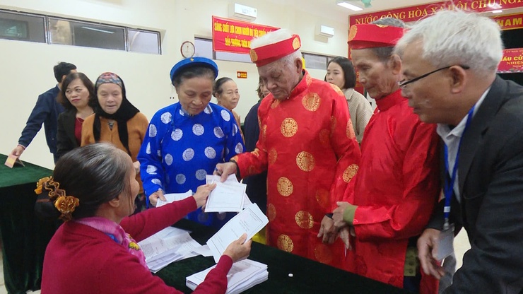 Xã Thường Tín tổ chức thành công cuộc bầu cử Trưởng thôn, cụm dân cư- Ảnh 1.