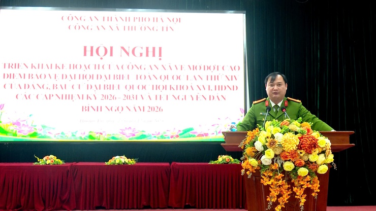 Công an xã Thường Tín ra quân đợt cao điểm bảo vệ an toàn tuyệt đối các kiện chính trị quan trọng của Đất nước và Thủ đô- Ảnh 2.