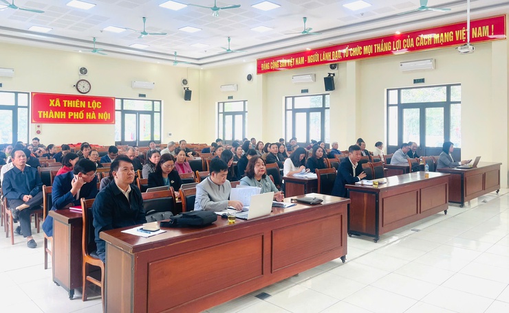 Hội nghị tiếp xúc cử tri sau kỳ họp thứ Hai, HĐND xã Thiên Lộc khóa I, nhiệm kỳ 2021-2026- Ảnh 2.