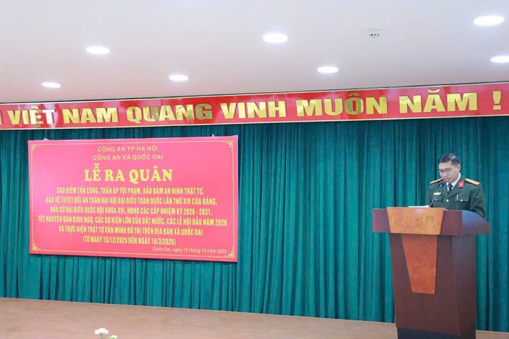 CÔNG AN XÃ QUỐC OAI RA QUÂN CAO ĐIỂM TẤN CÔNG, TRẤN ÁP TỘI PHẠM, BẢO ĐẢM ANTT CÁC SỰ KIỆN CHÍNH TRỊ, TẾT NGUYÊN ĐÁN BÍNH NGỌ 2026.- Ảnh 2.