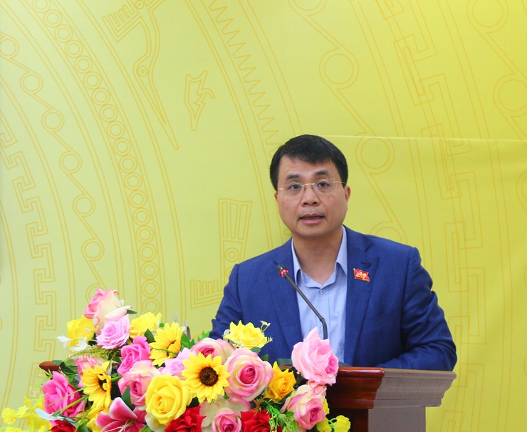 Thạch Thất tiếp xúc cử tri báo cáo kết quả kỳ họp thứ 3 HĐND xã khóa I, nhiệm kỳ 2021-2026.- Ảnh 1.