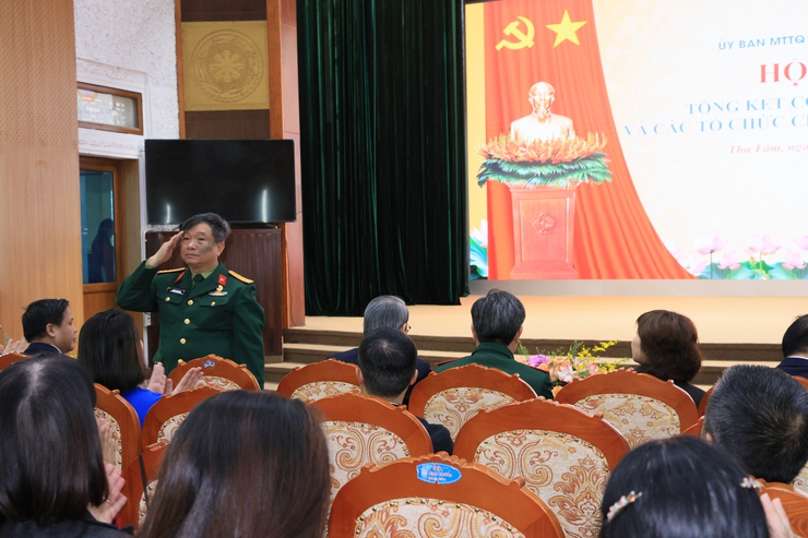 UBMTTQ Việt Nam xã Thư Lâm Tổng kết công tác Mặt trận và các tổ chức chính trị xã hội, công tác vận động ủng hộ đồng bào bị bão lũ; quỹ vì người nghèo và Mô hình dân vận khéo năm 2025.- Ảnh 3.