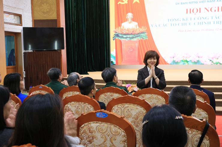 UBMTTQ Việt Nam xã Thư Lâm Tổng kết công tác Mặt trận và các tổ chức chính trị xã hội, công tác vận động ủng hộ đồng bào bị bão lũ; quỹ vì người nghèo và Mô hình dân vận khéo năm 2025.- Ảnh 4.