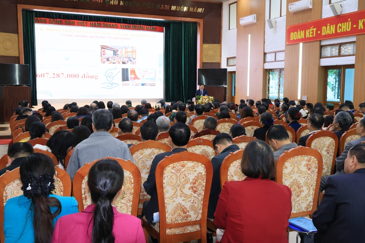 UBMTTQ Việt Nam xã Thư Lâm Tổng kết công tác Mặt trận và các tổ chức chính trị xã hội, công tác vận động ủng hộ đồng bào bị bão lũ; quỹ vì người nghèo và Mô hình dân vận khéo năm 2025.- Ảnh 13.