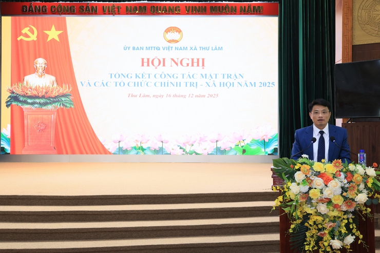 UBMTTQ Việt Nam xã Thư Lâm Tổng kết công tác Mặt trận và các tổ chức chính trị xã hội, công tác vận động ủng hộ đồng bào bị bão lũ; quỹ vì người nghèo và Mô hình dân vận khéo năm 2025.- Ảnh 19.