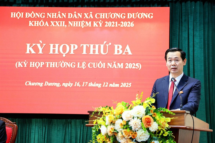 HĐND xã Chương Dương khai mạc kỳ họp thứ 3 – Kỳ họp thường lệ cuối năm 2025- Ảnh 4.
