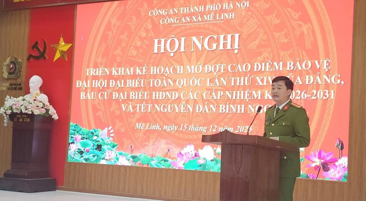 Công an xã Mê Linh ra quân mở đợt cao điểm tấn công, trấn áp tội phạm- Ảnh 1.