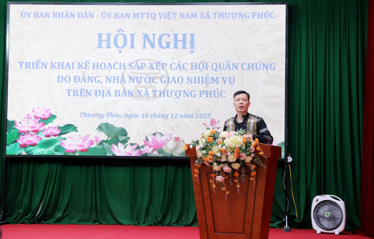 Xã Thượng Phúc thông qua Đề án sắp xếp các Hội quần chúng trên địa bàn xã- Ảnh 1.