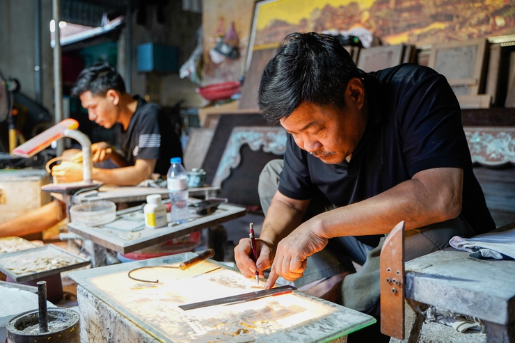 Hành trình hồi sinh nghề khảm trai Chuôn Ngọ- Ảnh 2.