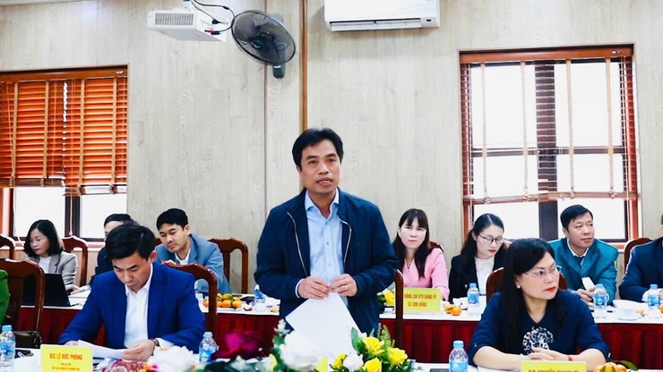 Đoàn Giám sát số 7 Thành uỷ Hà Nội làm việc với Ban Thường vụ Đảng uỷ xã Sơn Đồng- Ảnh 3.