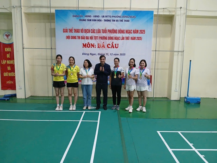GIẢI ĐÁ CẦU ĐẠI HỘI TDTT PHƯỜNG ĐÔNG NGẠC LẦN THỨ I, NĂM 2025 DIỄN RA SÔI NỔI VÀ THÀNH CÔNG TỐT ĐẸP- Ảnh 14.