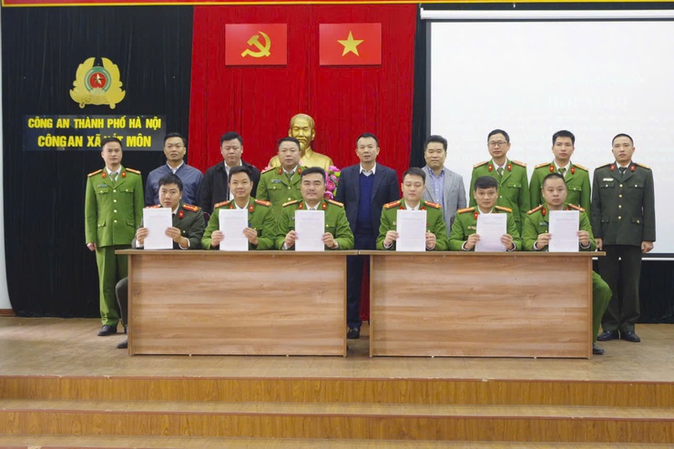 Công an xã Hát Môn ra quân cao điểm tấn công, trấn áp tội phạm, bảo đảm ANTT Tết Nguyên đán Bính Ngọ 2026- Ảnh 3.