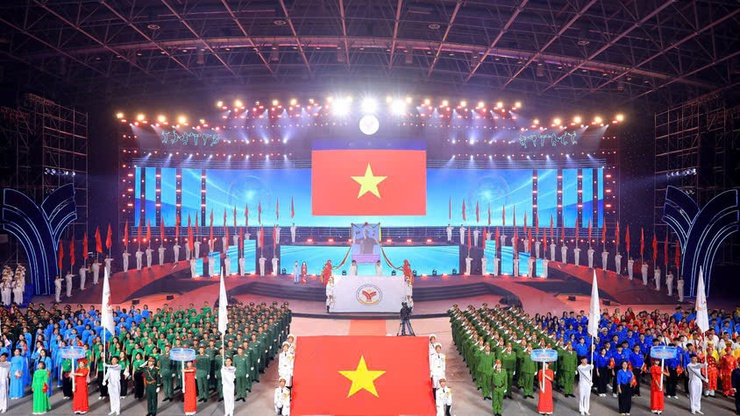 Xã Thanh Trì tham gia Lễ diễu hành biểu dương lực lượng tại Lễ Khai mạc Đại hội Thể dục thể thao Thủ đô lần thứ XI năm 2025- Ảnh 2.