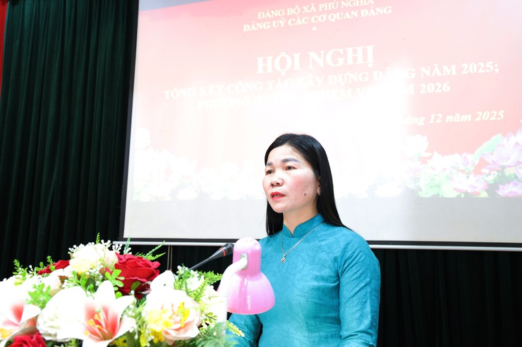 Đảng bộ các cơ quan Đảng xã Phú Nghĩa tổng kết công tác xây dựng Đảng năm 2025; Triển khai nhiệm vụ năm 2026- Ảnh 2.