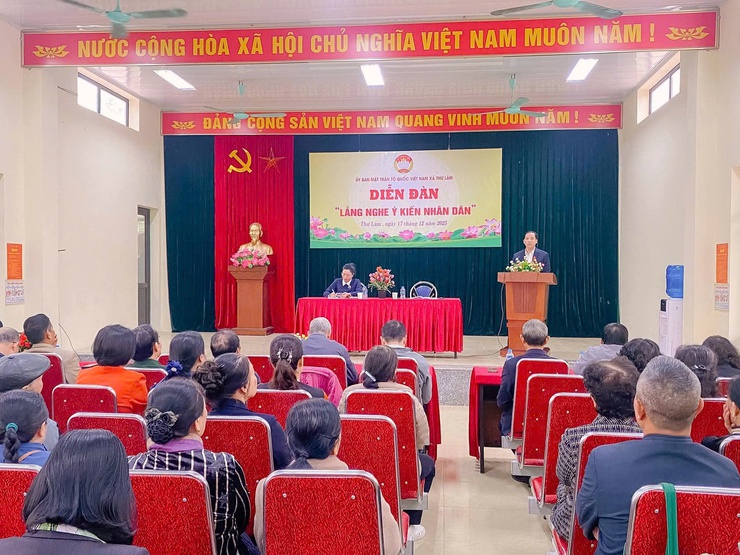 ỦY BAN MTTQ VIỆT NAM XÃ THƯ LÂM TỔ CHỨC DIỄN ĐÀN “LẮNG NGHE Ý KIẾN NHÂN DÂN”- Ảnh 12.