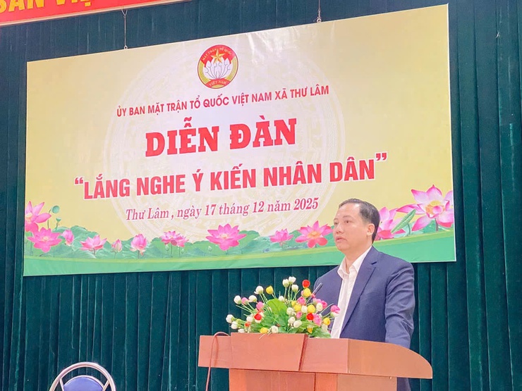 ỦY BAN MTTQ VIỆT NAM XÃ THƯ LÂM TỔ CHỨC DIỄN ĐÀN “LẮNG NGHE Ý KIẾN NHÂN DÂN”- Ảnh 11.