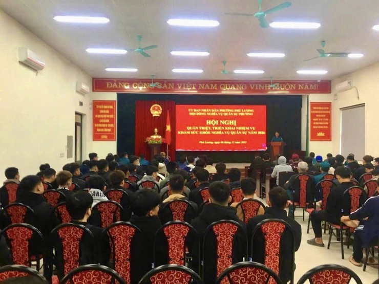 Phường Phú Lương triển khai nhiệm vụ khám sức khỏe nghĩa vụ quân sự năm 2026- Ảnh 1.