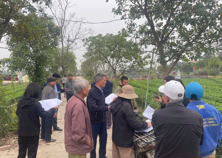 Thôn Liễu Trì: 100% hộ dân đồng thuận kê khai, kiểm đếm phục vụ Dự án Khu đô thị cao cấp Mê Linh- Ảnh 1.