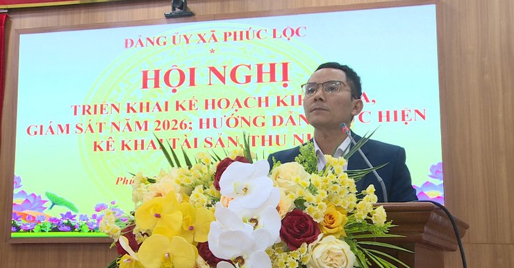 Đảng uỷ xã Phúc Lộc tổ chức Hội nghị triển khai kế hoạch kiểm tra, giám sát năm 2026; hướng dẫn thực hiện kê khai tài sản, thu nhập- Ảnh 2.