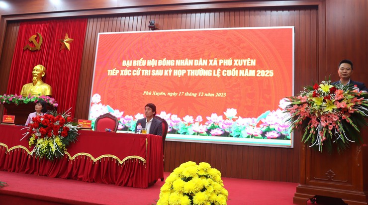 Đại biểu HĐND xã Phú Xuyên tiếp xúc cử tri sau kỳ họp thường lệ cuối năm 2025(kỳ họp thứ ba)- Ảnh 8.