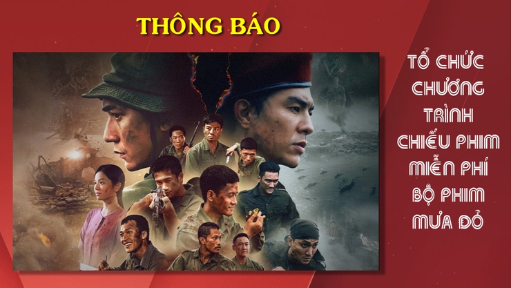 Phường Phương Liệt: Tổ chức chiếu miễn phí bộ phim 'Mưa đỏ"- Ảnh 1.