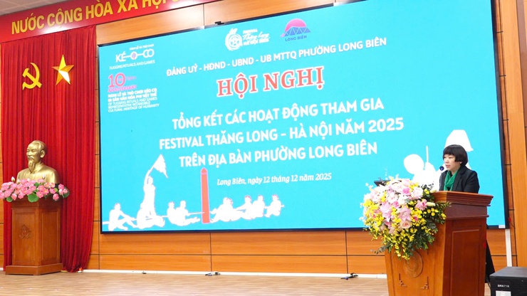 Phường Long Biên tổ chức Hội nghị tổng kết các hoạt động tham gia Festival Thăng Long - Hà Nội năm 2025- Ảnh 5.
