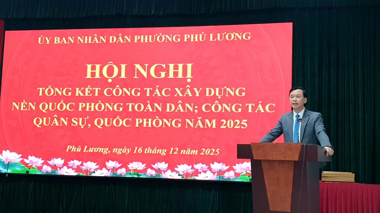 Phường Phú Lương tổng kết công tác quân sự, quốc phòng năm 2025, triển khai nhiệm vụ năm 2026- Ảnh 2.