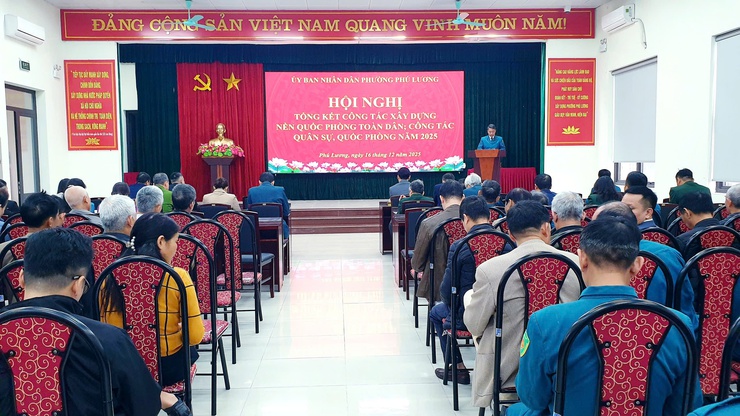 Phường Phú Lương tổng kết công tác quân sự, quốc phòng năm 2025, triển khai nhiệm vụ năm 2026- Ảnh 1.