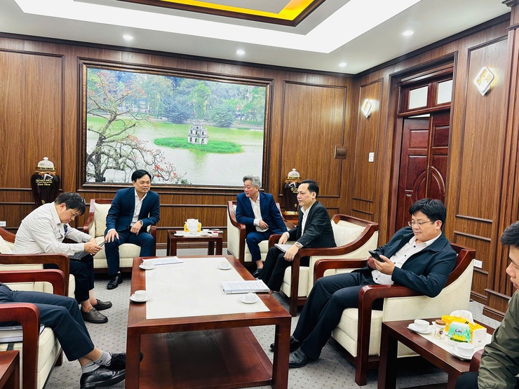 Sở Khoa học và Công nghệ Hà Nội làm việc với xã Tam Hưng về phát triển hạ tầng số, viễn thông- Ảnh 1.