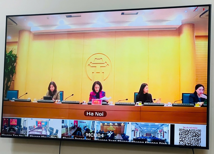 XÃ HÁT MÔN THAM DỰ HỘI NGHỊ TRỰC TUYẾN TRIỂN KHAI CÔNG TÁC TẾT DƯƠNG LỊCH 2026 VÀ TẾT NGUYÊN ĐÁN BÍNH NGỌ- Ảnh 2.