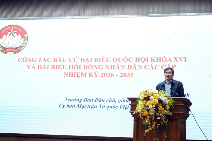 Tập huấn Quy trình hiệp thương giới thiệu người ứng cử đại biểu Hội đồng nhân dân các cấp nhiệm kỳ 2026-2031- Ảnh 1.