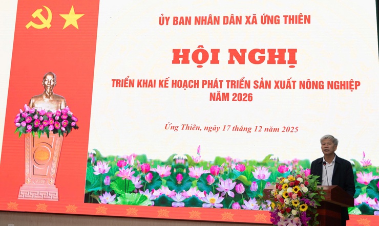 Xã Ứng Thiên triển khai kế hoạch phát triển sản xuất nông nghiệp năm 2026- Ảnh 4.