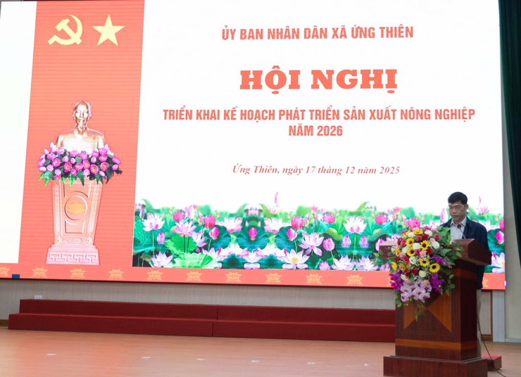 Xã Ứng Thiên triển khai kế hoạch phát triển sản xuất nông nghiệp năm 2026- Ảnh 1.