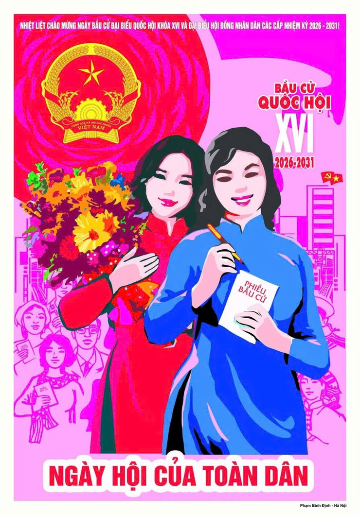 Bộ Văn hoá, Thể thao và Du lịch phê duyệt mẫu tranh cổ động để sử dụng chính thức trong các hoạt động tuyên truyền bầu cử đại biểu Quốc hội và HĐND các cấp- Ảnh 5.