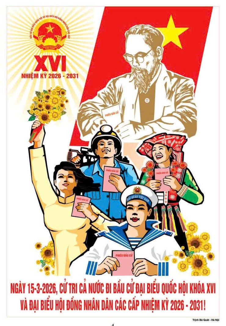 Bộ Văn hoá, Thể thao và Du lịch phê duyệt mẫu tranh cổ động để sử dụng chính thức trong các hoạt động tuyên truyền bầu cử đại biểu Quốc hội và HĐND các cấp- Ảnh 4.