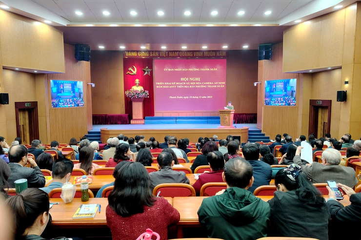 Phường Thanh Xuân: Đẩy mạnh chương trình xã hội hóa hệ thống camera giám sát an ninh trật tự- Ảnh 1.