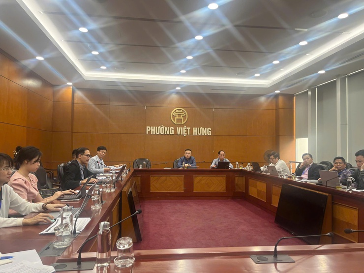 UBND phường Việt Hưng làm việc với Nhà đầu tư dự án Cảng thuỷ nội địa Giang Biên- Ảnh 5.