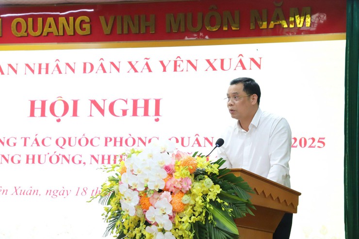 Xã Yên Xuân: Hội nghị Tổng kết công tác quốc phòng, quân sự năm 2025, phương hướng nhiệm vụ năm 2026- Ảnh 3.