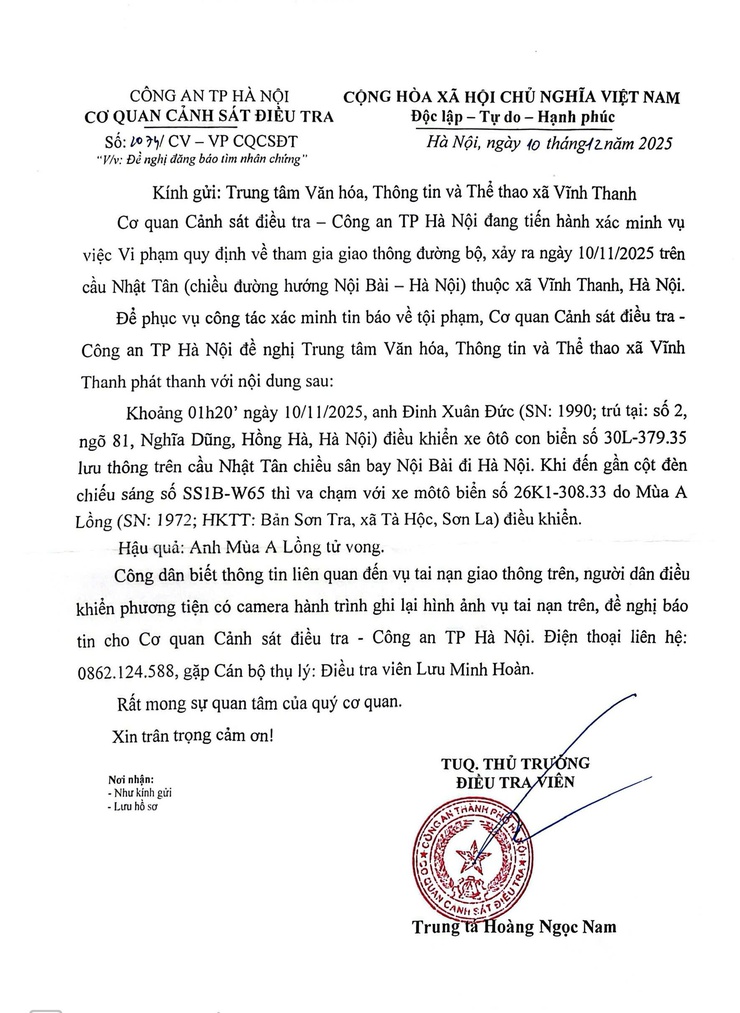 Cơ quan Cảnh sát điều tra - Công an TP Hà Nội- Ảnh 1.