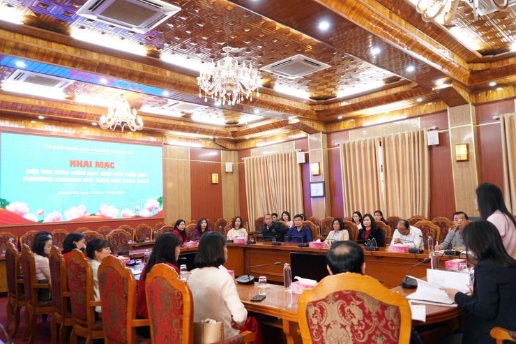 Chương Mỹ khai mạc Hội thi giáo viên dạy giỏi cấp Tiểu học năm học 2025 – 2026- Ảnh 2.