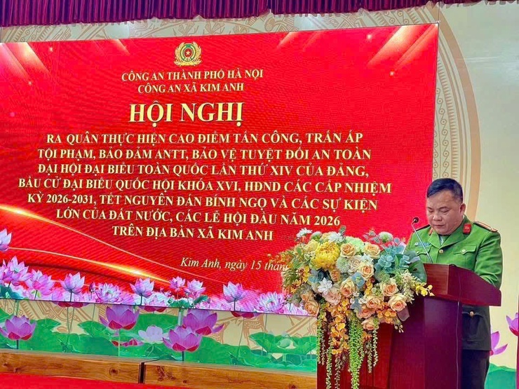 CÔNG AN XÃ KIM ANH RA QUÂN TRIỂN KHAI CAO ĐIỂM BẢO ĐẢM AN NINH, TRẬT TỰ CUỐI NĂM 2025 VÀ ĐẦU NĂM 2026.- Ảnh 3.