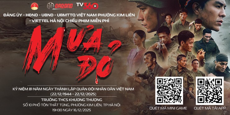 PHƯỜNG KIM LIÊN: THÔNG BÁO TIẾP TỤC CHIẾU MIỄN PHÍ PHIM “MƯA ĐỎ”- Ảnh 1.