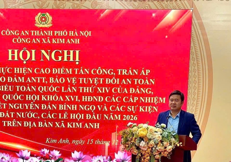 CÔNG AN XÃ KIM ANH RA QUÂN TRIỂN KHAI CAO ĐIỂM BẢO ĐẢM AN NINH, TRẬT TỰ CUỐI NĂM 2025 VÀ ĐẦU NĂM 2026.- Ảnh 4.
