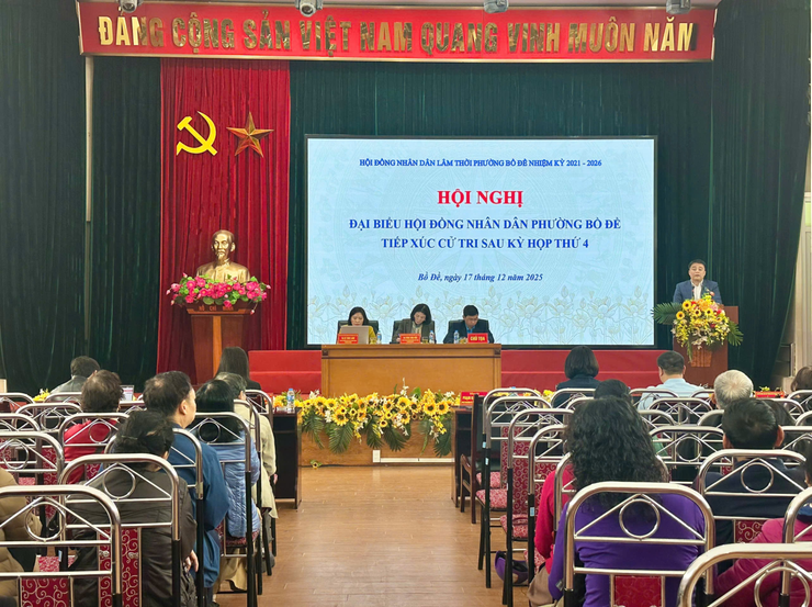 Đại biểu HĐND phường Bồ Đề tiếp xúc cử tri sau Kỳ họp thứ 4 (Kỳ họp thường lệ cuối năm 2025)- Ảnh 1.