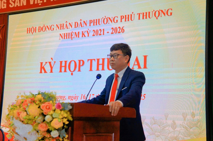 Phường Phú Thượng tổ chức kỳ họp cuối năm 2025 của Hội đồng nhân dân phường - nhiệm kỳ 2021- 2026- Ảnh 4.