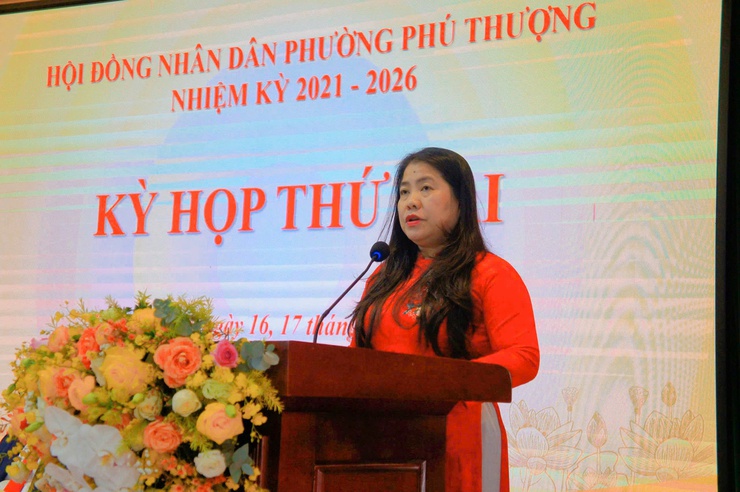 Phường Phú Thượng tổ chức kỳ họp cuối năm 2025 của Hội đồng nhân dân phường - nhiệm kỳ 2021- 2026- Ảnh 6.