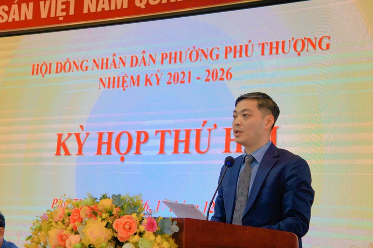 Phường Phú Thượng tổ chức kỳ họp cuối năm 2025 của Hội đồng nhân dân phường - nhiệm kỳ 2021- 2026- Ảnh 3.