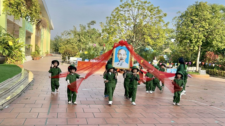 Trường Mầm non Tam Hưng A: Sôi nổi Ngày hội thể thao của các Chiến binh nhí năm học 2025-2026- Ảnh 2.